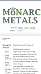 Mobile Screenshot of monarchmetals.co.uk